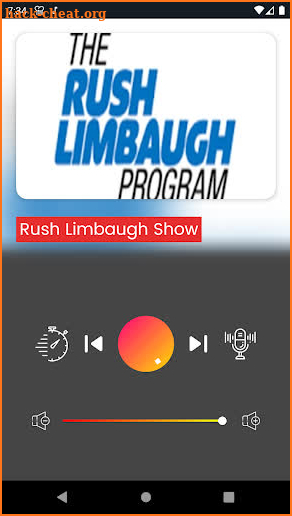 Rush Limbaugh Listen Live Show Radio Station App screenshot
