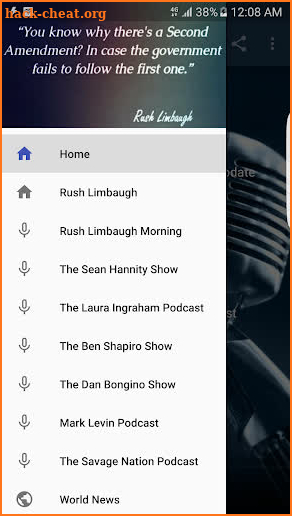Rush Limbaugh PODCAST screenshot