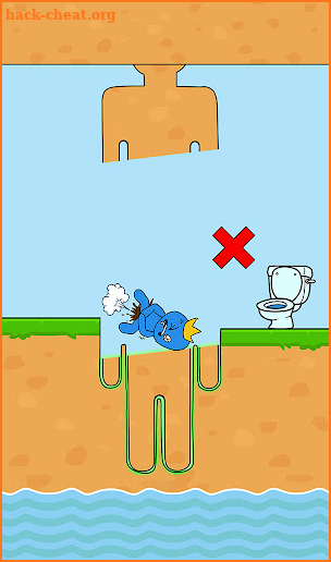 Rush to Toilet: Bridge puzzle screenshot