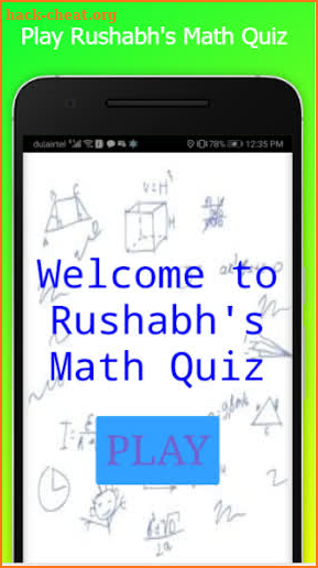 Rushabh's Math Quiz screenshot