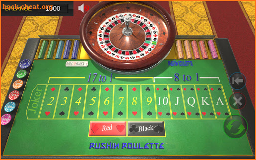 RUSHIN ROULETTE casino game free screenshot