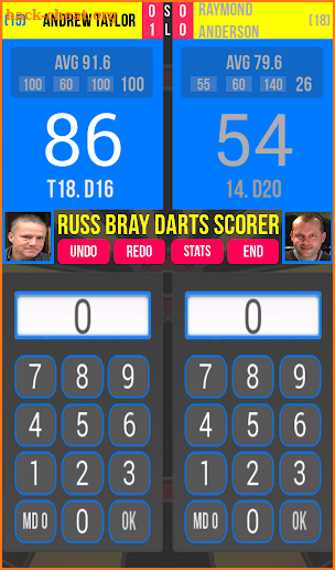 Russ Bray Darts Scorer screenshot