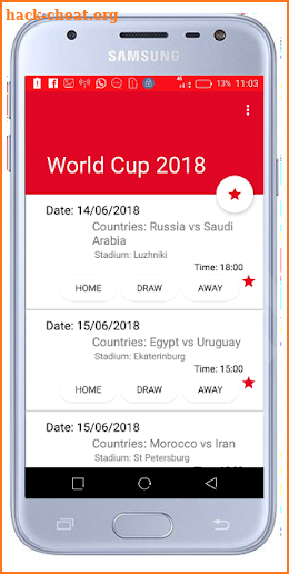 Russia World Cup 2018 Prediction screenshot