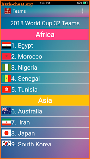 Russia World Cup 2018 Schedule,Teams,Live Score screenshot
