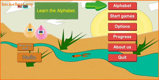 Russian alphabet learning with letter games screenshot