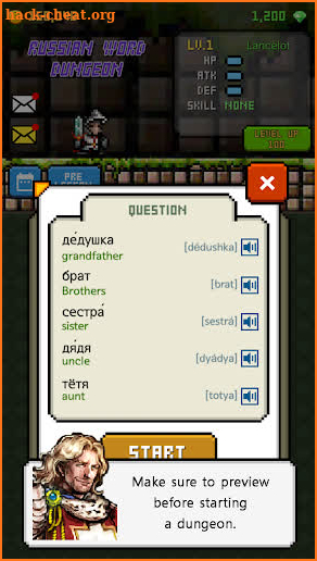 Russian Dungeon: Learn Russian screenshot