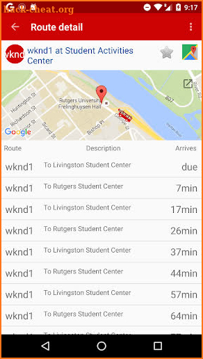 Rutgers Shuttle Live screenshot