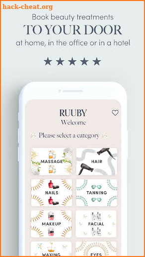 Ruuby - home beauty treatments screenshot