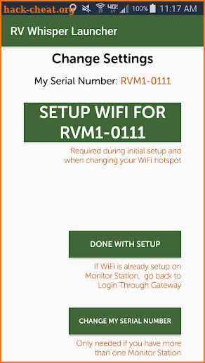 RV Whisper Launcher screenshot