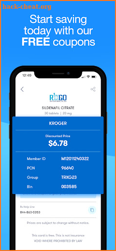 RxGo: Prescription Rx Coupons screenshot