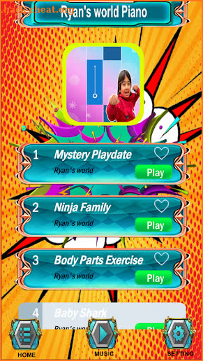 Ryan's World Piano Music Game screenshot