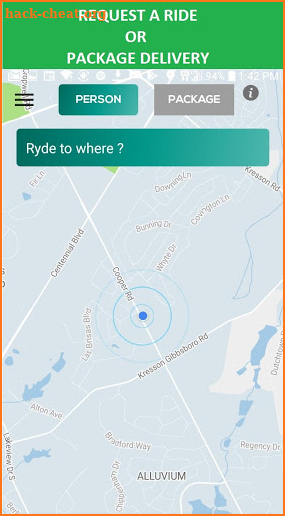 Rydehere: Rides & Deliveries screenshot