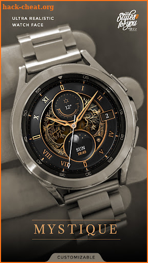 S4U Mystique - Gold watch face screenshot
