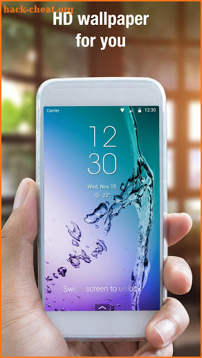 S8 lock screen for Galaxy Samsung phone screenshot