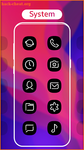 S9 Dark Black AMOLED UI - Icon Pack screenshot