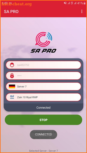 SA PRO VPN screenshot