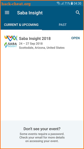 Saba Insight screenshot