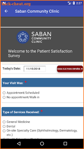 Saban Community Clinic screenshot