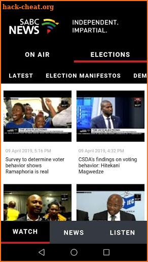 SABC News screenshot