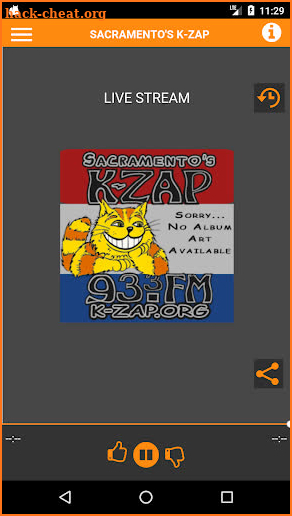 Sacramento's K-ZAP screenshot