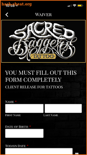 Sacred Daggers Tattoo screenshot