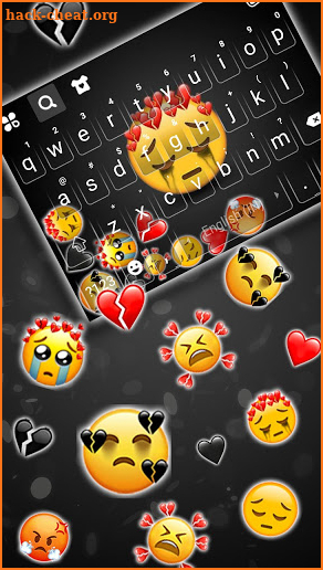 Sad Emojis Gravity Keyboard Background screenshot