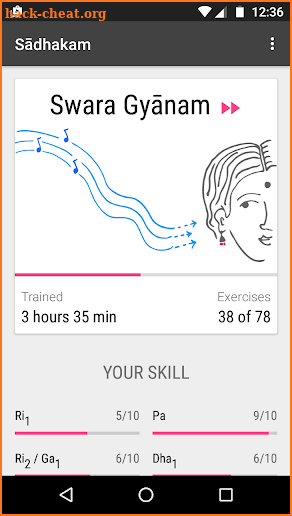 Sādhakam—Carnatic Ear Training screenshot