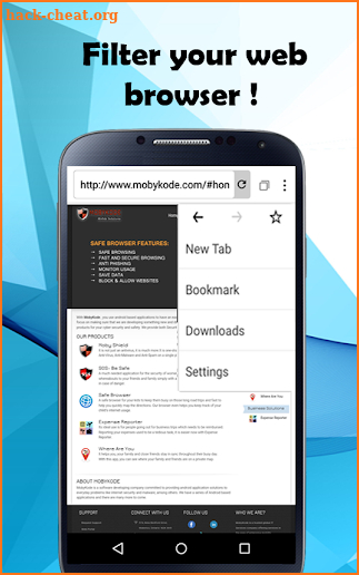 Safe Browser screenshot