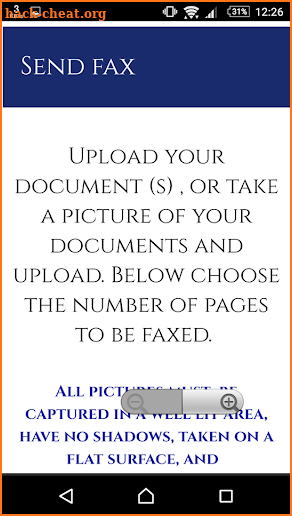 Safe Fax- Send fax from phone screenshot