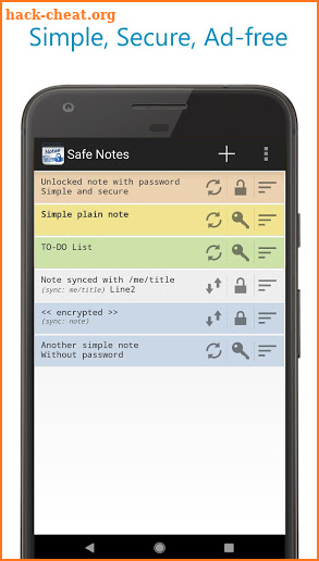 Safe Notes - Secure Ad-free notepad screenshot