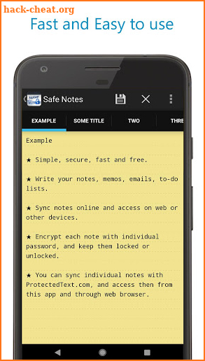 Safe Notes - Secure Ad-free notepad screenshot