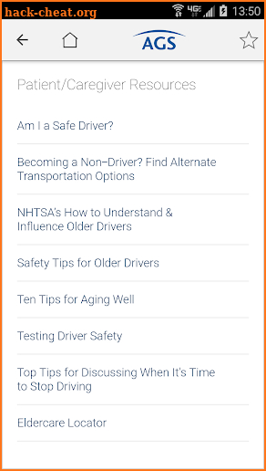 Safe Older Drivers screenshot