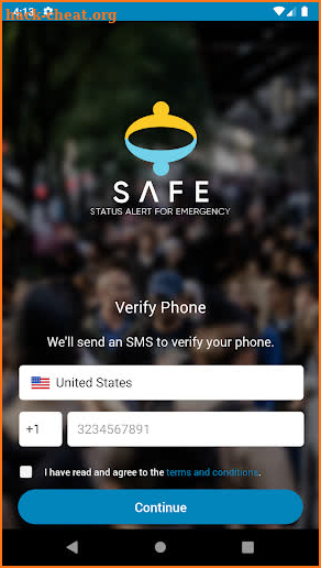SAFE SMS screenshot