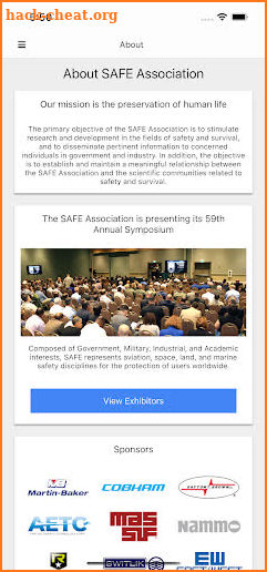 SAFE Symposium screenshot