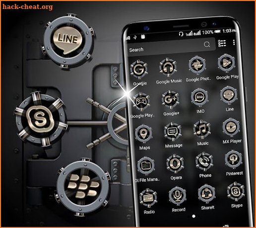 Safe Vault Launcher Theme screenshot
