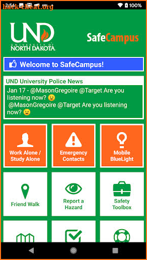 SafeCampus - UND screenshot
