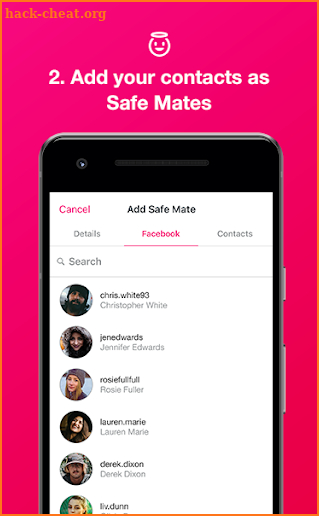 SafeDate screenshot