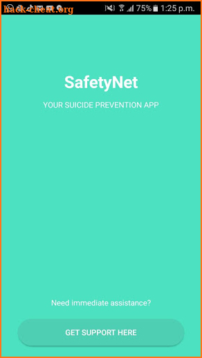 SafetyNet: Your Suicide Prevention App screenshot