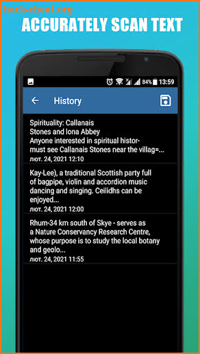 Safty Text Scanner screenshot
