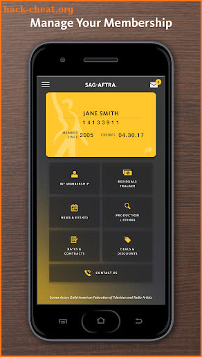 SAG-AFTRA Member App screenshot