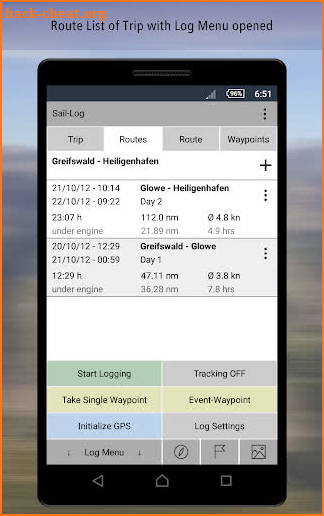 Sail-Log - GPS Logger & Sailing Logbook screenshot