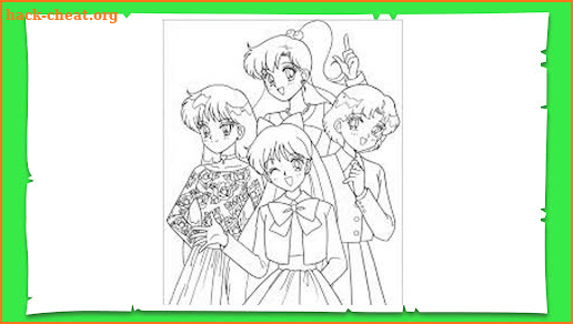 Sailor Moon coloring book games screenshot