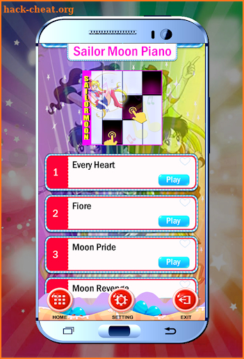 Sailor Moon Piano Tiles Magic screenshot