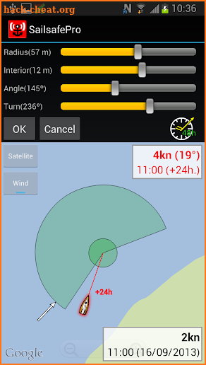 Sailsafe Pro. Anchor alarm. screenshot