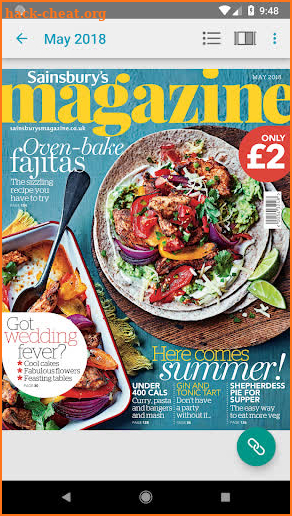 Sainsbury's magazine screenshot