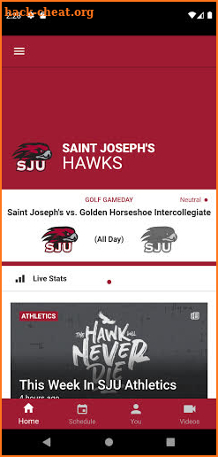 Saint Joseph’s Hawks screenshot