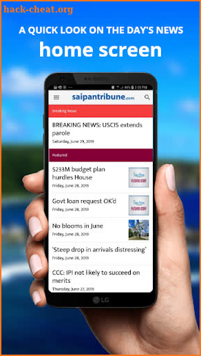Saipan Tribune screenshot