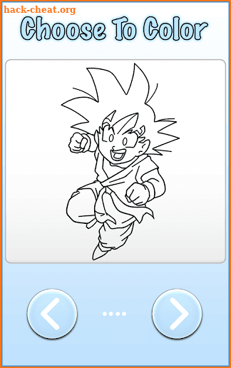 Saiyan DBZ Hero Goku Coloring Book Free screenshot