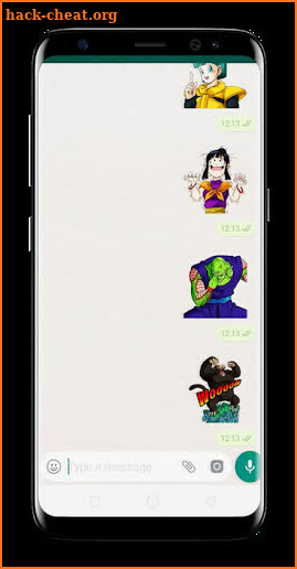 Saiyan Goku Sticker Whatsapp screenshot