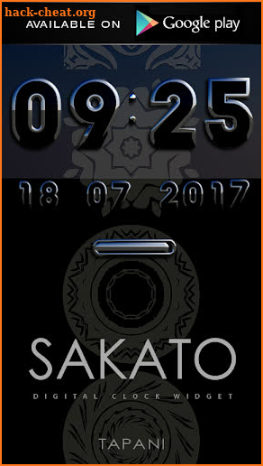 Sakato HD Design Clock Widget screenshot